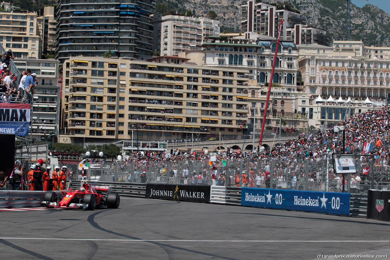 GP MONACO, 27.05.2017 - Qualifiche, Kimi Raikkonen (FIN) Ferrari SF70H