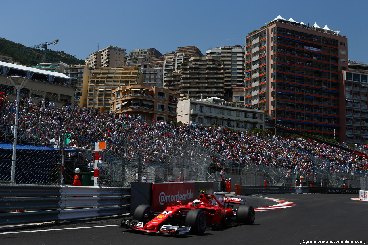 GP MONACO, 27.05.2017 - Qualifiche, Kimi Raikkonen (FIN) Ferrari SF70H