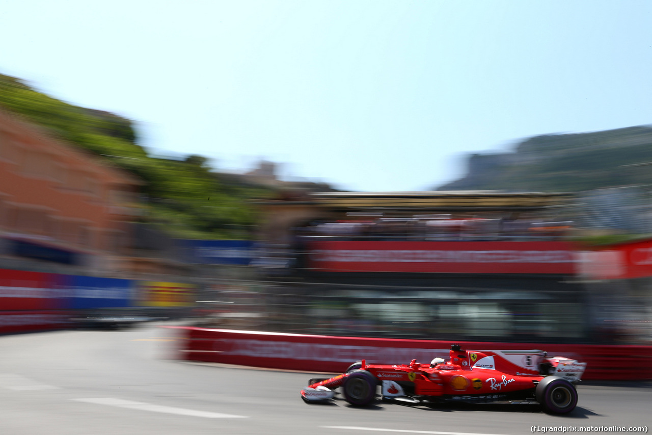 GP MONACO, 27.05.2017 - Qualifiche, Sebastian Vettel (GER) Ferrari SF70H