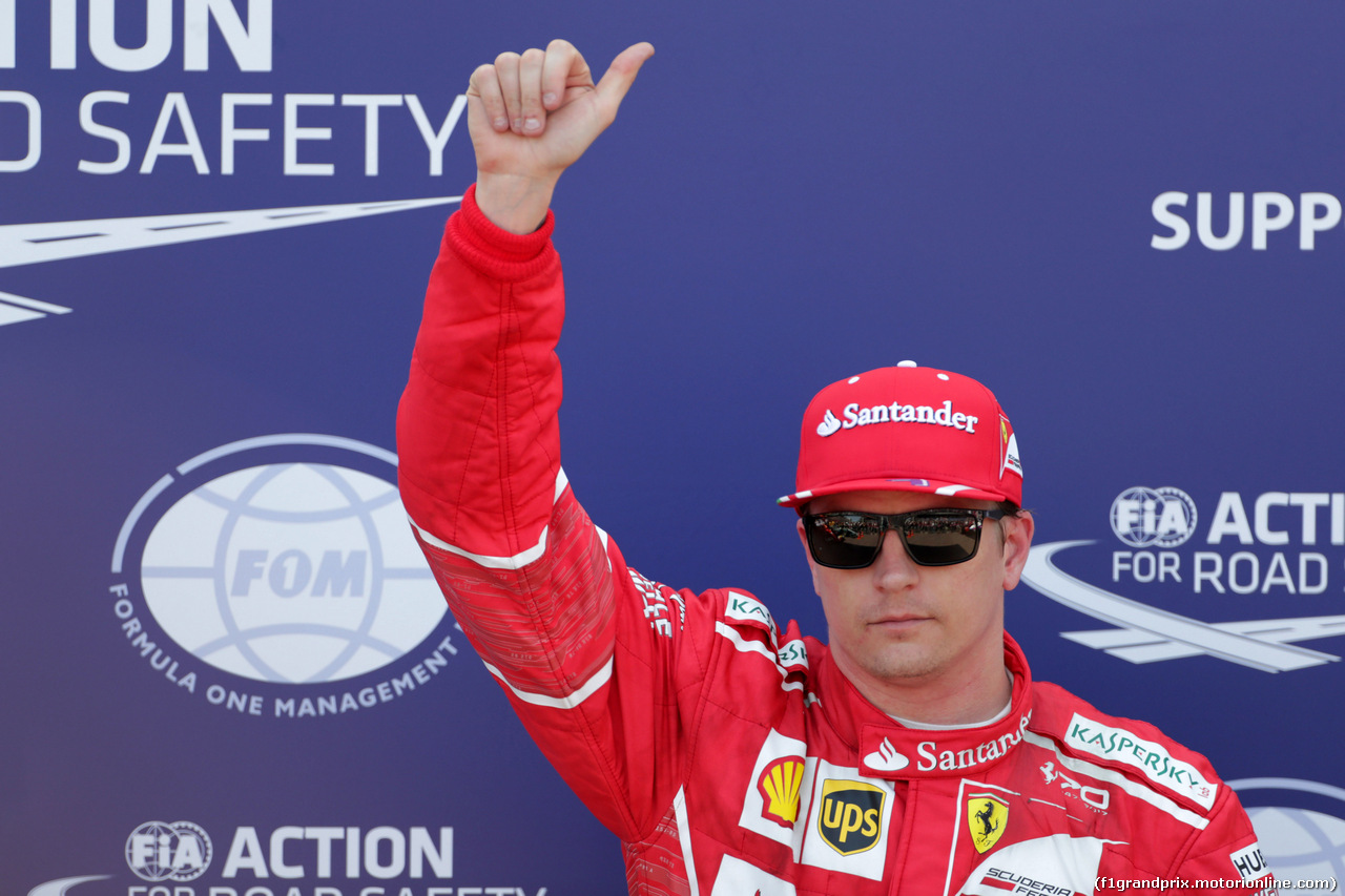 GP MONACO, 27.05.2017 - Qualifiche, Kimi Raikkonen (FIN) Ferrari SF70H pole position