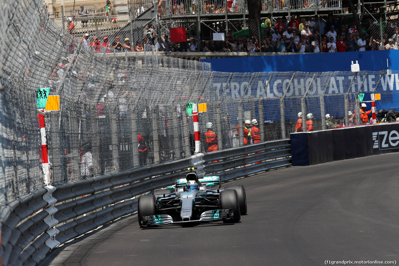 GP MONACO, 27.05.2017 - Qualifiche, Valtteri Bottas (FIN) Mercedes AMG F1 W08