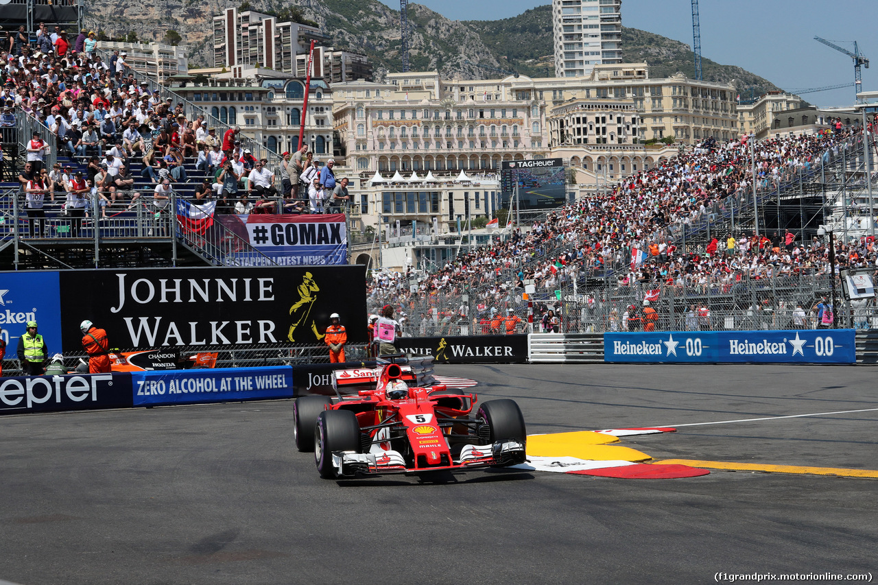 GP MONACO, 27.05.2017 - Qualifiche, Sebastian Vettel (GER) Ferrari SF70H