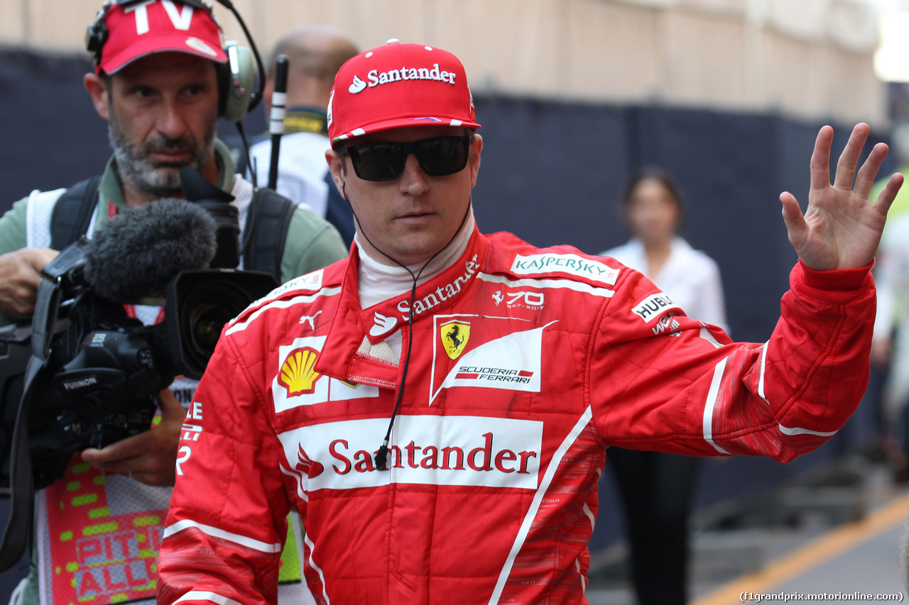 GP MONACO, 27.05.2017 - Qualifiche, Kimi Raikkonen (FIN) Ferrari SF70H