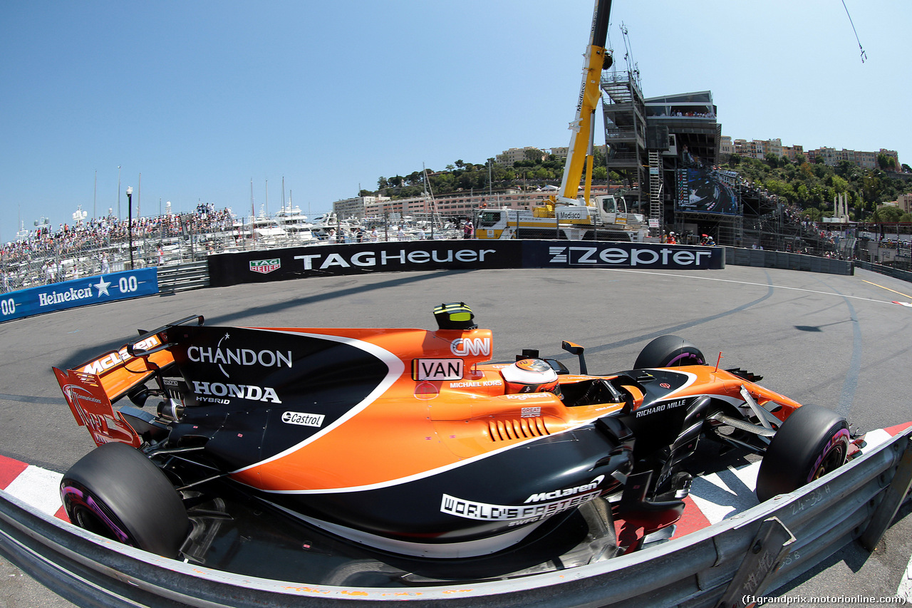 GP MONACO, 27.05.2017- Qualifiche, Stoffel Vandoorne (BEL) McLaren MCL32