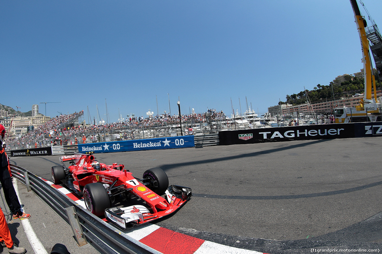 GP MONACO, 27.05.2017- Qualifiche, Kimi Raikkonen (FIN) Ferrari SF70H