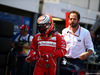 GP MONACO, 27.05.2017 - Qualifiche, Kimi Raikkonen (FIN) Ferrari SF70H pole position e Matteo Bonciani (ITA), F1 Head of Communications