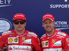 GP MONACO, 27.05.2017 - Qualifiche, Kimi Raikkonen (FIN) Ferrari SF70H pole position e 2nd place Sebastian Vettel (GER) Ferrari SF70H