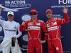 GP MONACO, 27.05.2017 - Qualifiche, 3rd place Valtteri Bottas (FIN) Mercedes AMG F1 W08, Kimi Raikkonen (FIN) Ferrari SF70H pole position e 2nd place Sebastian Vettel (GER) Ferrari SF70H