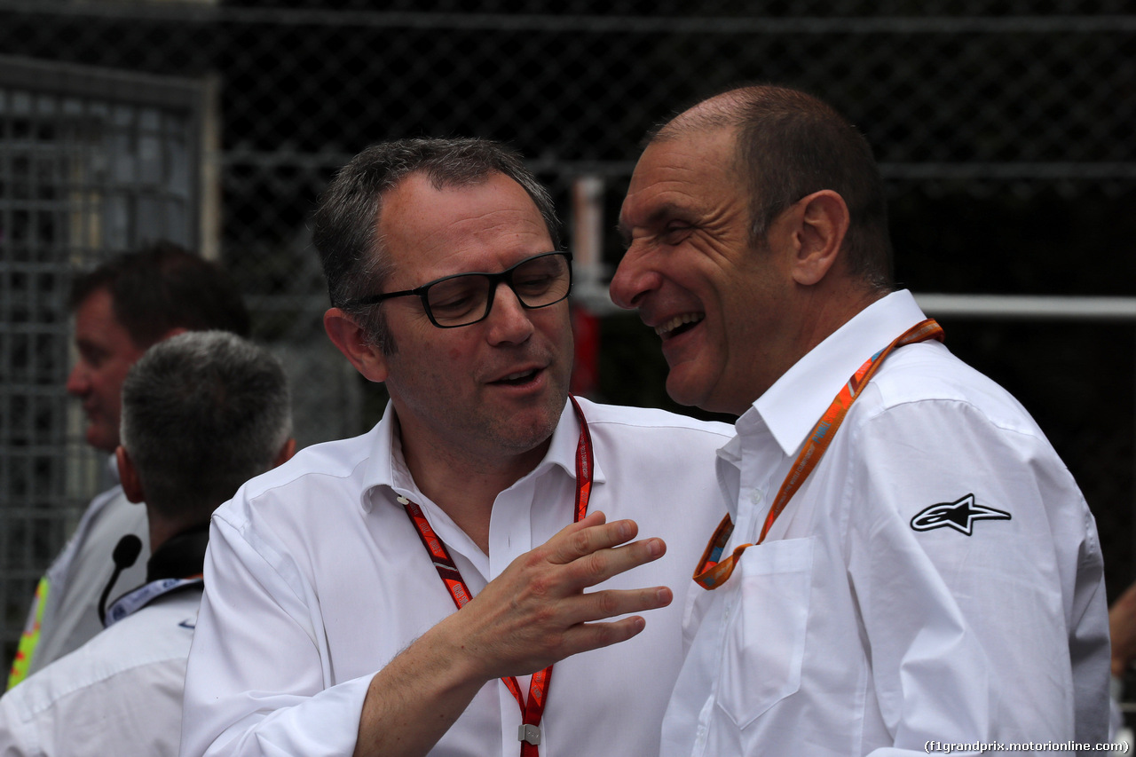 GP MONACO, 26.05.2017 - (L-R) Stefano Domenicali e Bruno MIchel (FRA)