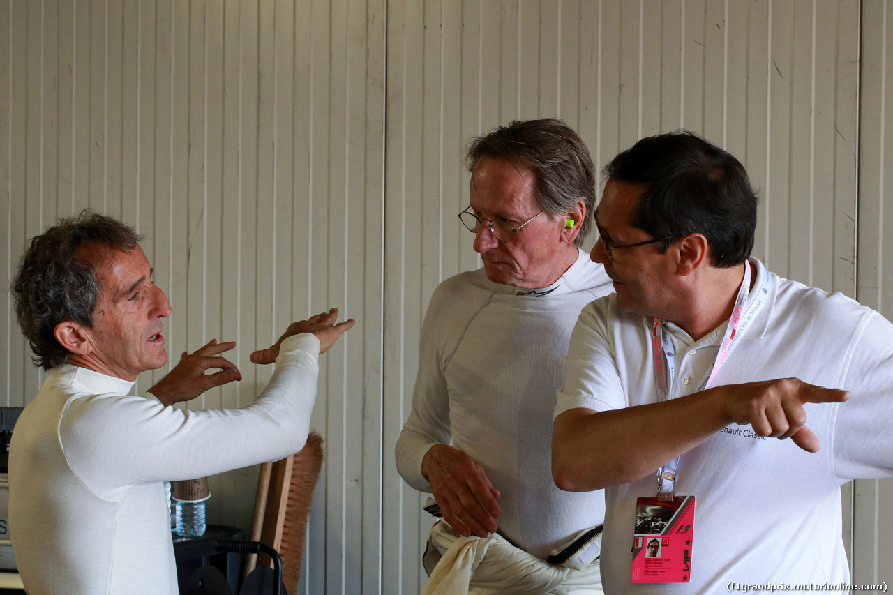 GP MONACO, 26.05.2017 - Alain Prost (FRA) Renault Sport F1 Team Special Advisor e Jean-Pierre Jabouine