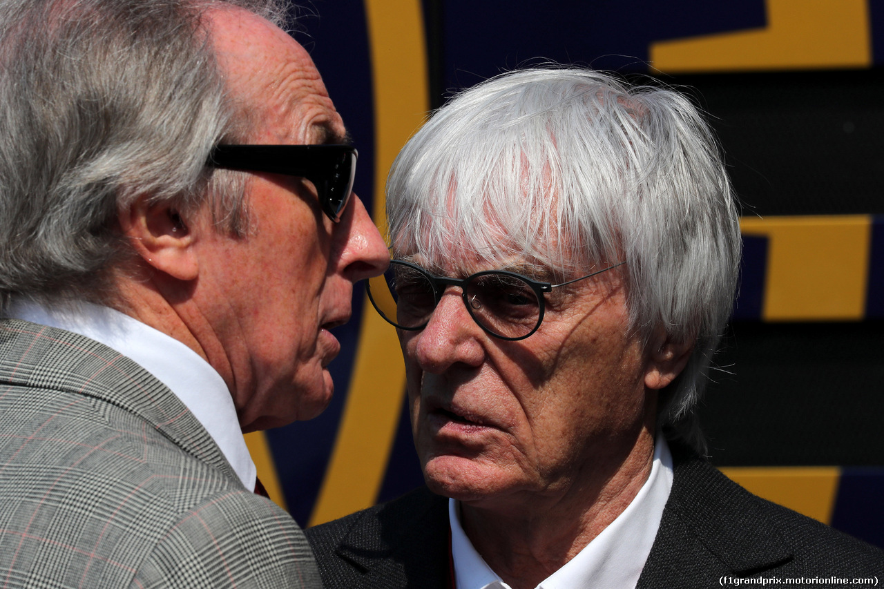 GP MONACO, 26.05.2017 - Sir Jackie Stewart (GBR) e Bernie Ecclestone (GBR)