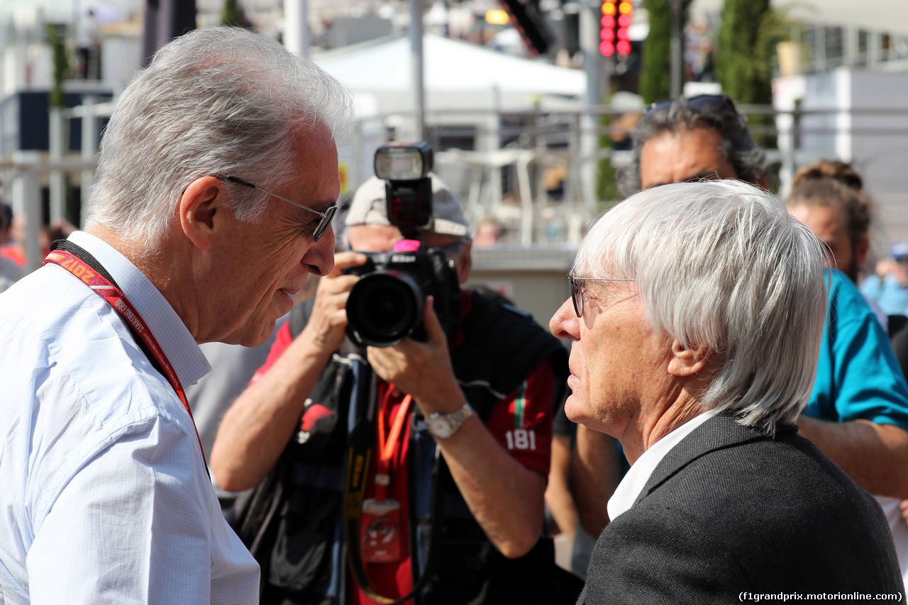 GP MONACO, 26.05.2017 - Piero Ferrari (ITA) Vice-President Ferrari e Bernie Ecclestone (GBR)
