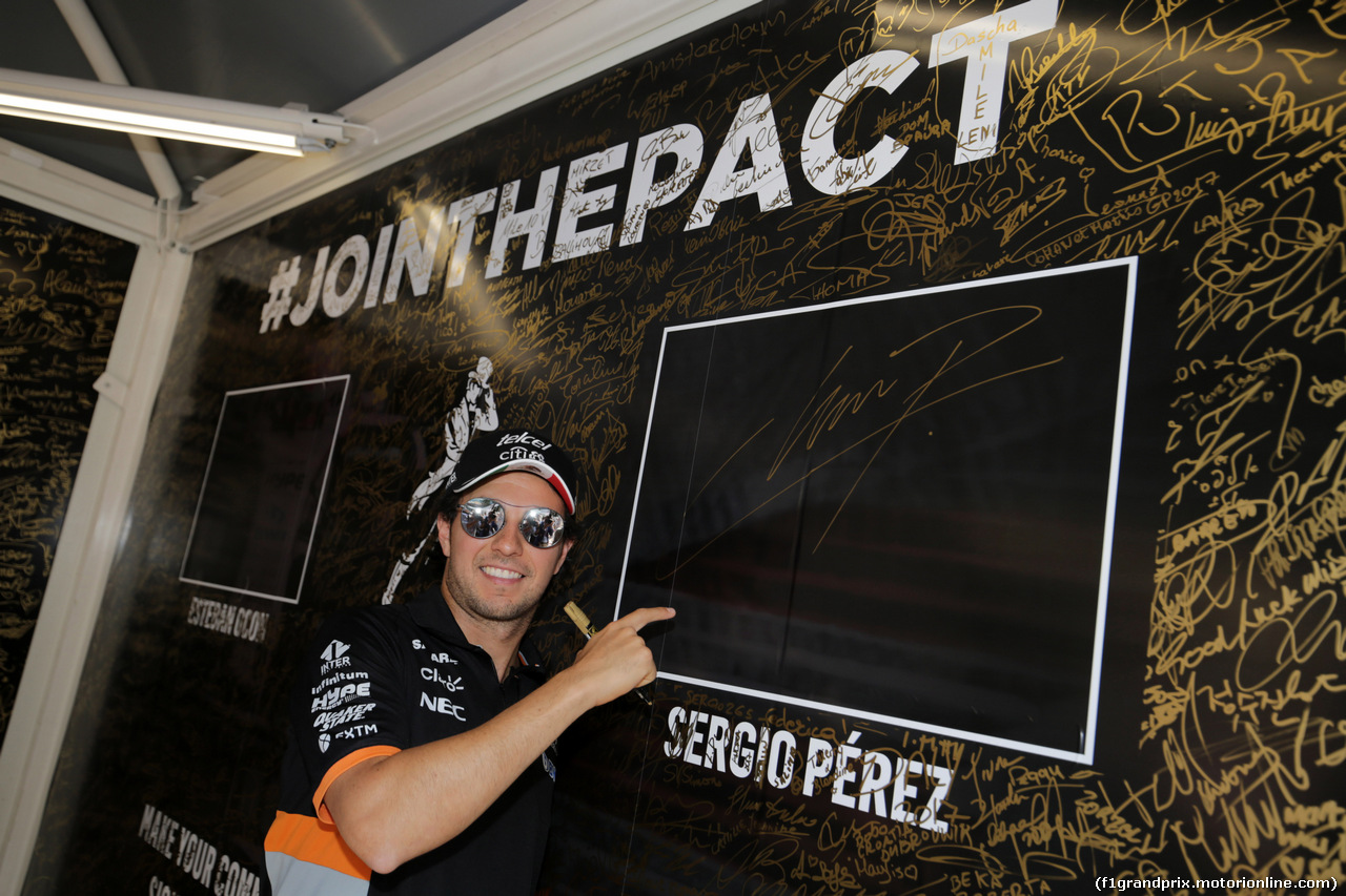 GP MONACO, 26.05.2017 - Sergio Perez (MEX) Sahara Force India F1 VJM010