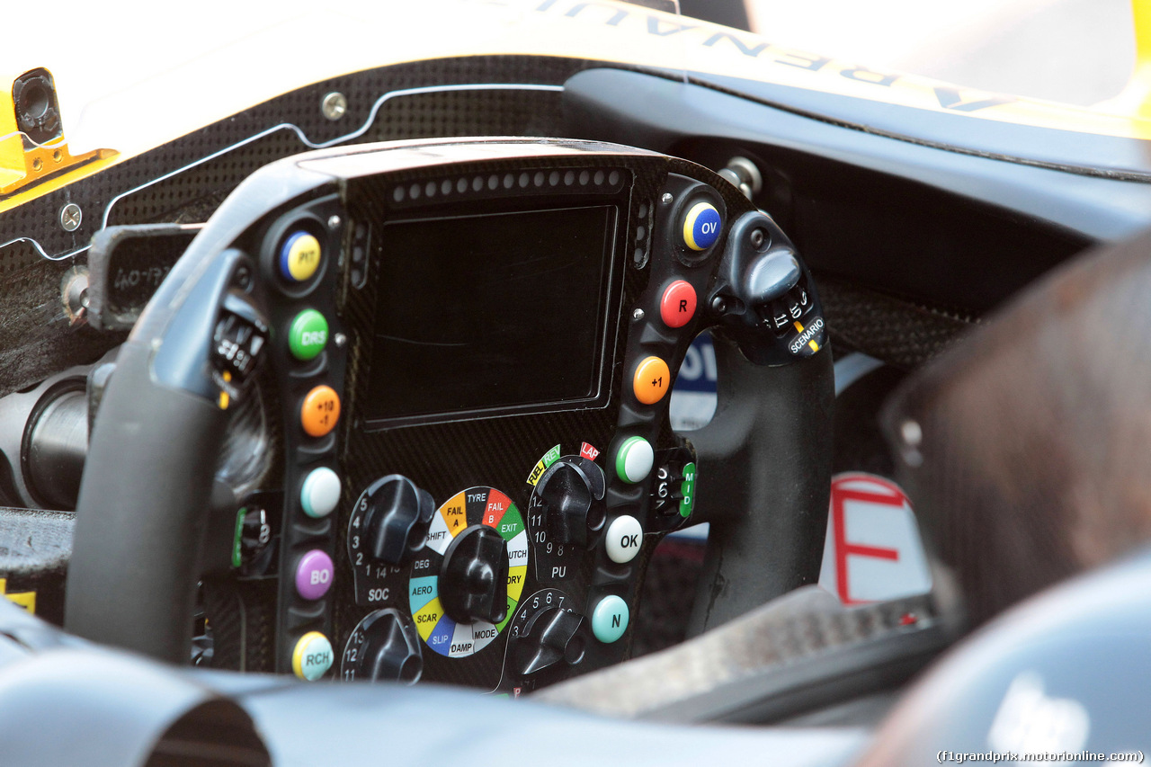 GP MONACO, 26.05.2017 - The steering wheel of Renault Sport F1 Team RS17
