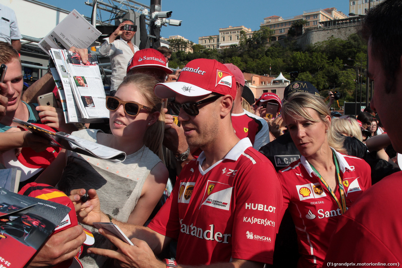 GP MONACO, 26.05.2017 - Sebastian Vettel (GER) Ferrari SF70H