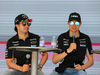 GP MONACO, 26.05.2017 - Sergio Perez (MEX) Sahara Force India F1 VJM010 e Esteban Ocon (FRA) Sahara Force India F1 VJM10