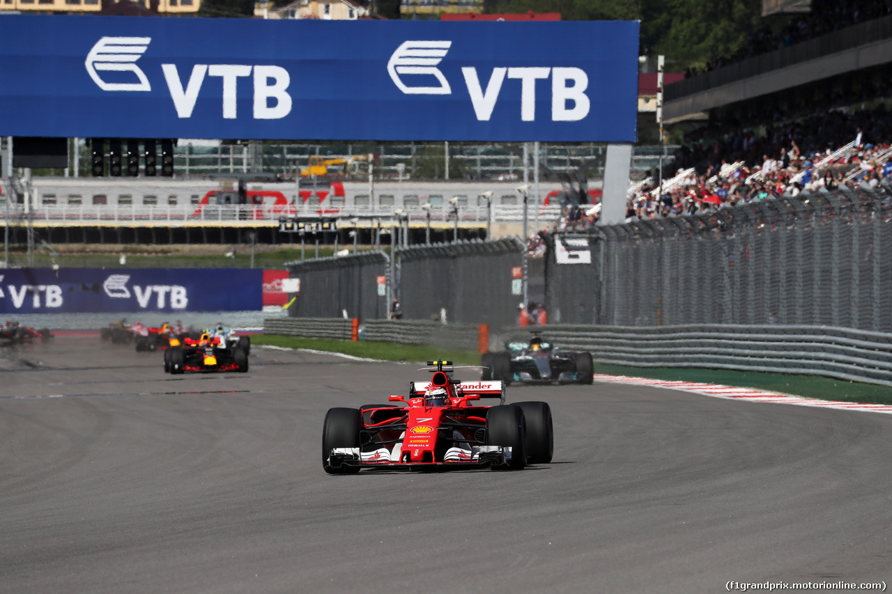 GP RUSSIA, 30.04.2017 - Gara, Kimi Raikkonen (FIN) Ferrari SF70H