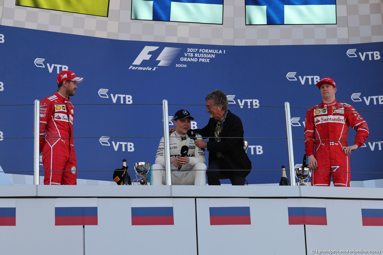 GP RUSSIA, 30.04.2017 - Gara, Valtteri Bottas (FIN) Mercedes AMG F1 W08 vincitore e Eddie Jordan (GBR)