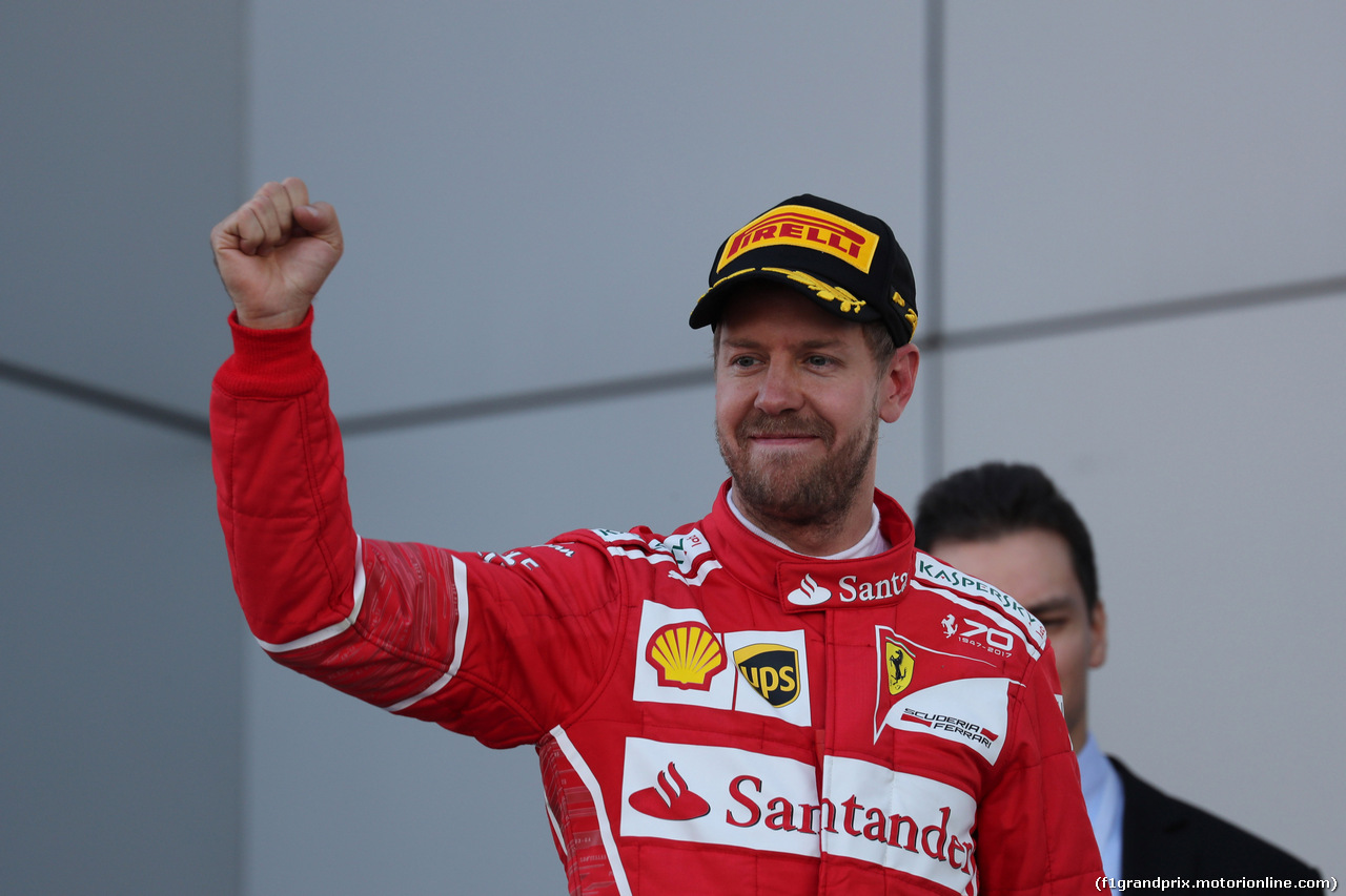GP RUSSIA, 30.04.2017 - Gara, 2nd place Sebastian Vettel (GER) Ferrari SF70H