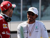 GP RUSSIA, 30.04.2017 - Sebastian Vettel (GER) Ferrari SF70H e Lewis Hamilton (GBR) Mercedes AMG F1 W08 at drivers parade