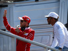 GP RUSSIA, 30.04.2017 - Sebastian Vettel (GER) Ferrari SF70H e Lewis Hamilton (GBR) Mercedes AMG F1 W08 at drivers parade