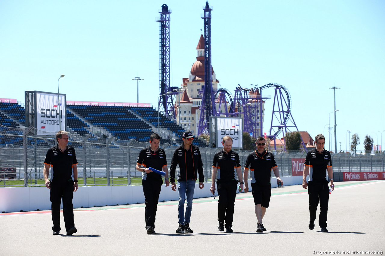 GP RUSSIA, 27.04.2017 - Esteban Ocon (FRA) Sahara Force India F1 VJM10