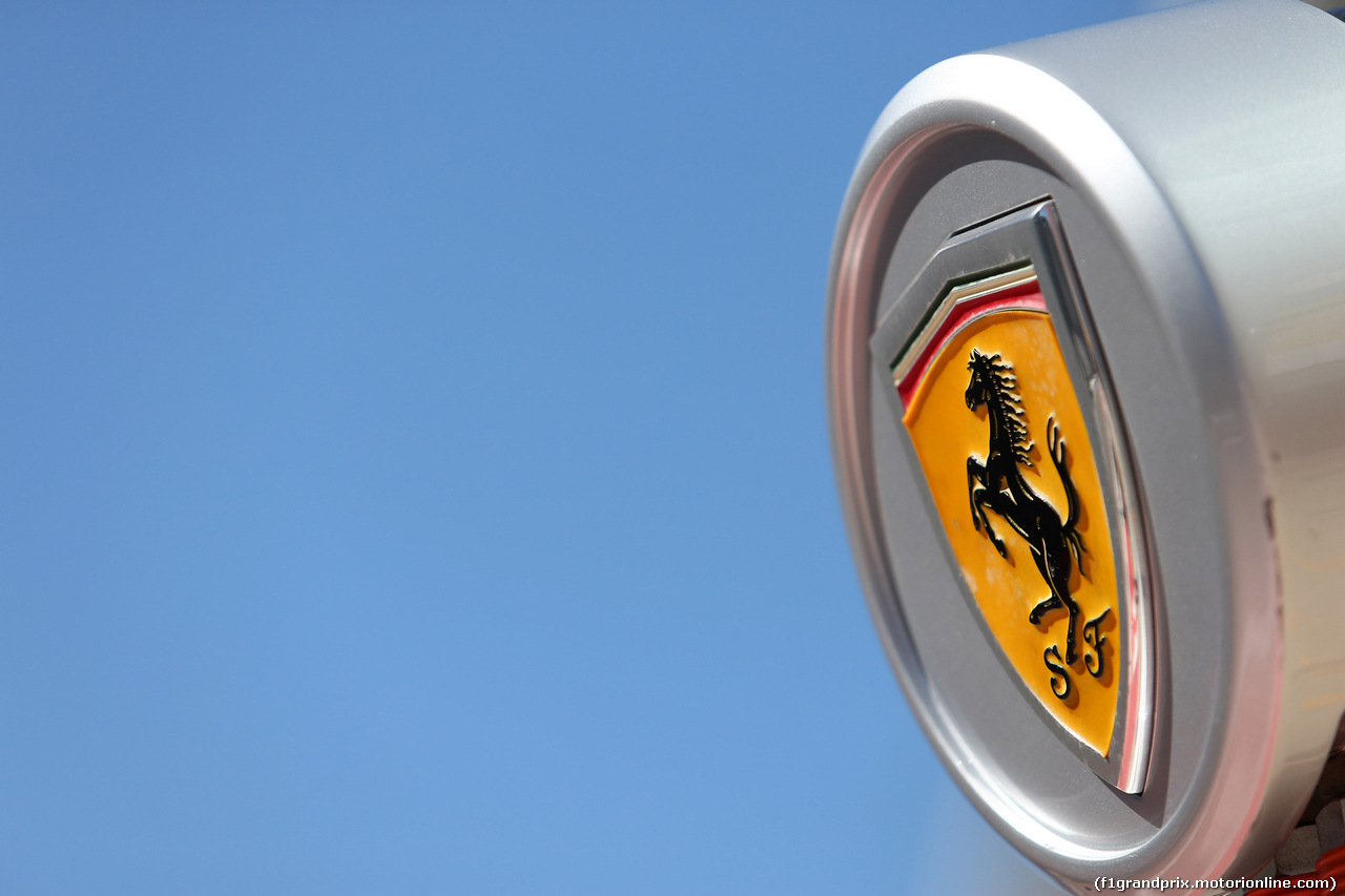 GP RUSSIA, 27.04.2017 - Ferrari logo