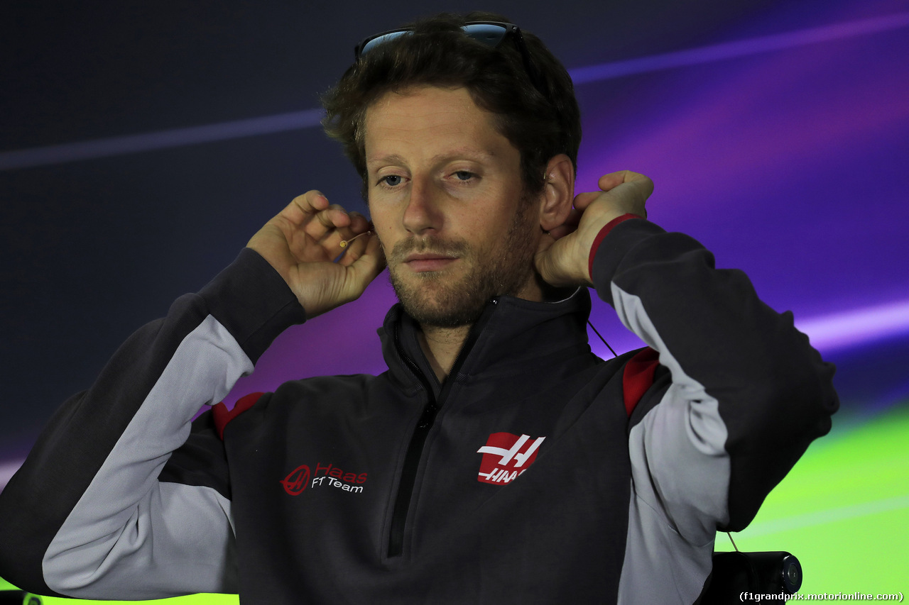 GP RUSSIA, 27.04.2017 - Conferenza Stampa, Romain Grosjean (FRA) Haas F1 Team VF-17