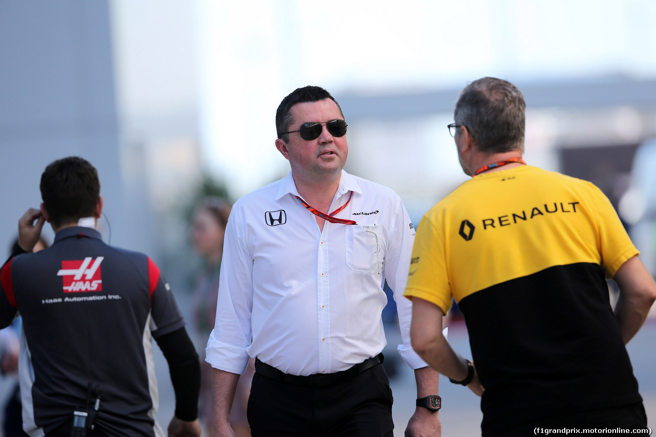 GP RUSSIA, 29.04.2017 - Eric Boullier (FRA) McLaren Racing Director