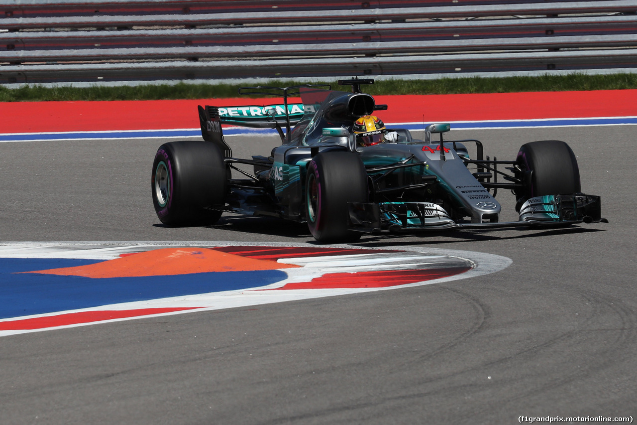 GP RUSSIA, 29.04.2017 - Prove Libere 3, Lewis Hamilton (GBR) Mercedes AMG F1 W08