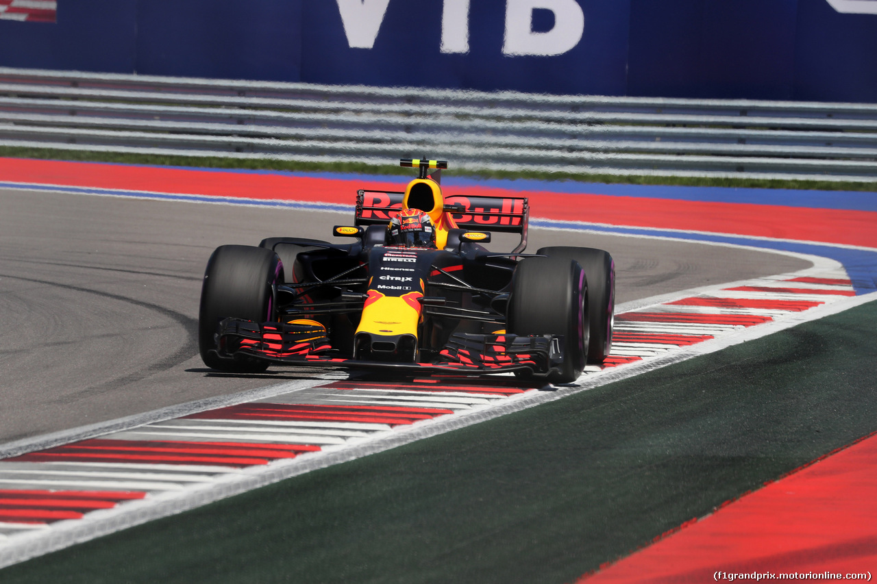 GP RUSSIA, 29.04.2017 - Prove Libere 3, Max Verstappen (NED) Red Bull Racing RB13