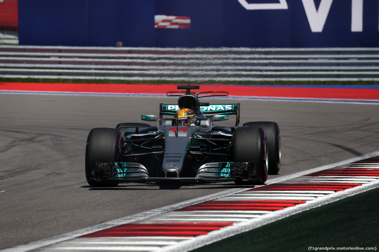 GP RUSSIA, 29.04.2017 - Prove Libere 3, Lewis Hamilton (GBR) Mercedes AMG F1 W08