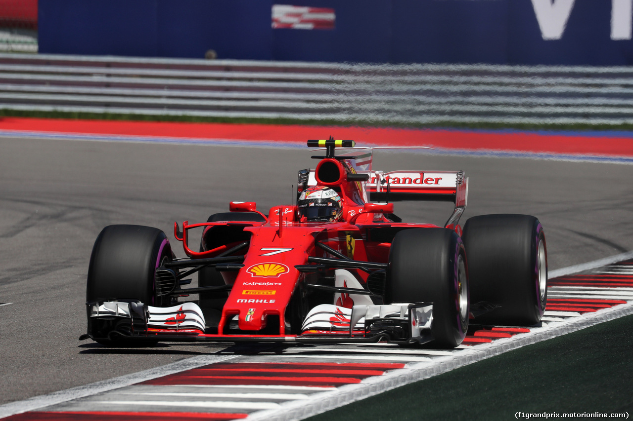 GP RUSSIA, 29.04.2017 - Prove Libere 3, Kimi Raikkonen (FIN) Ferrari SF70H