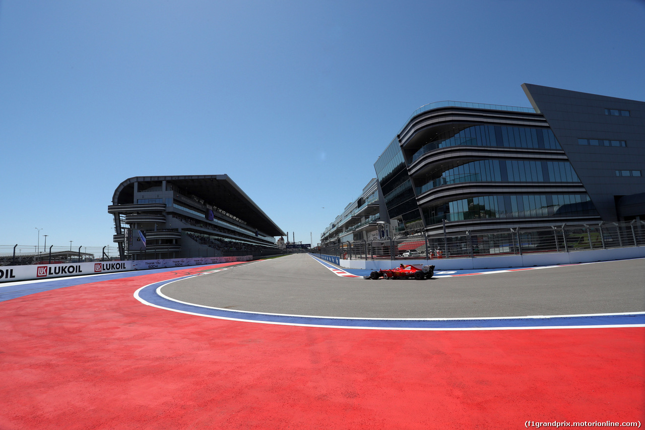 GP RUSSIA, 29.04.2017 - Prove Libere 3, Kimi Raikkonen (FIN) Ferrari SF70H