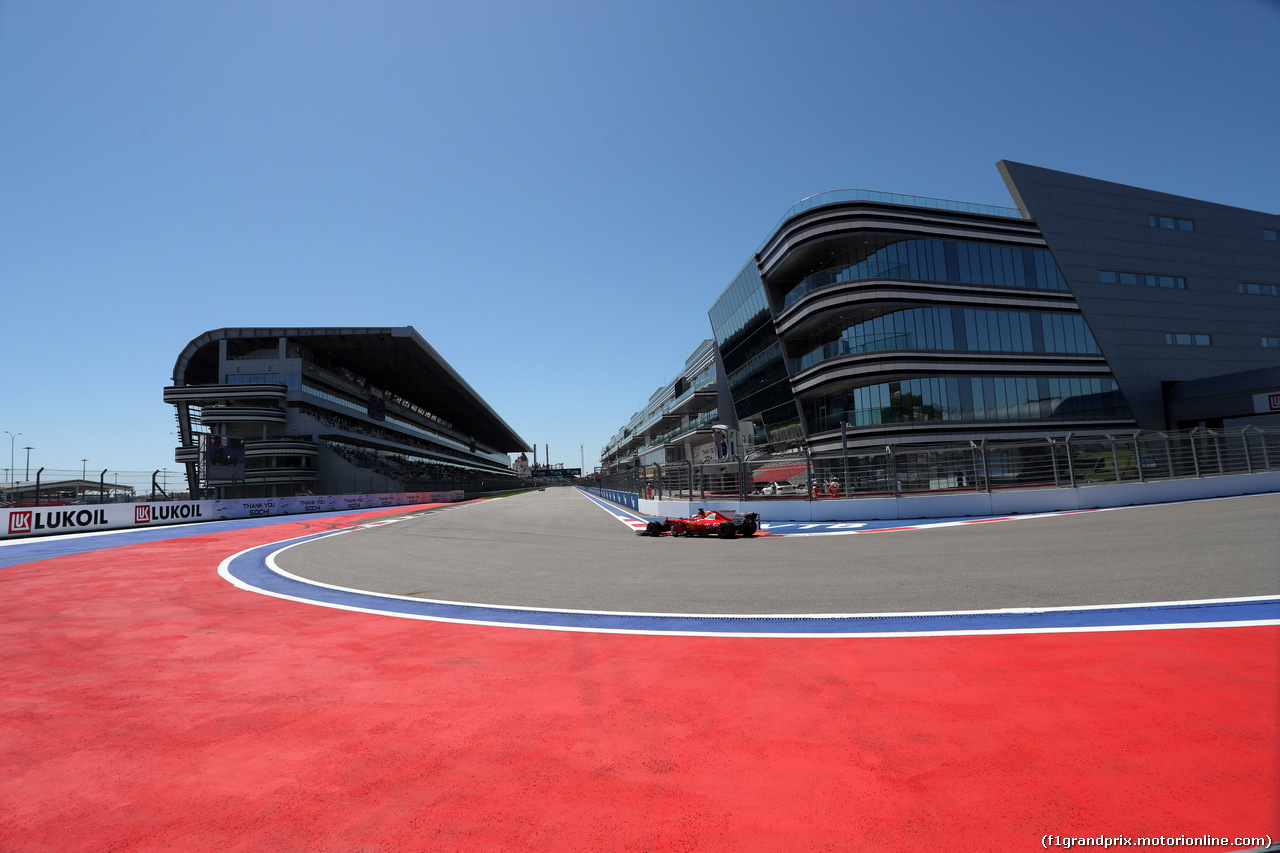 GP RUSSIA, 29.04.2017 - Prove Libere 3, Sebastian Vettel (GER) Ferrari SF70H