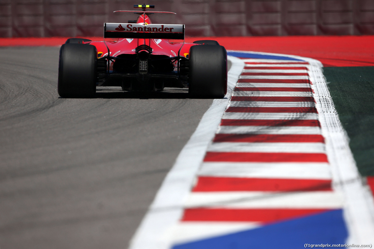 GP RUSSIA, 29.04.2017 - Prove Libere 3, Kimi Raikkonen (FIN) Ferrari SF70H