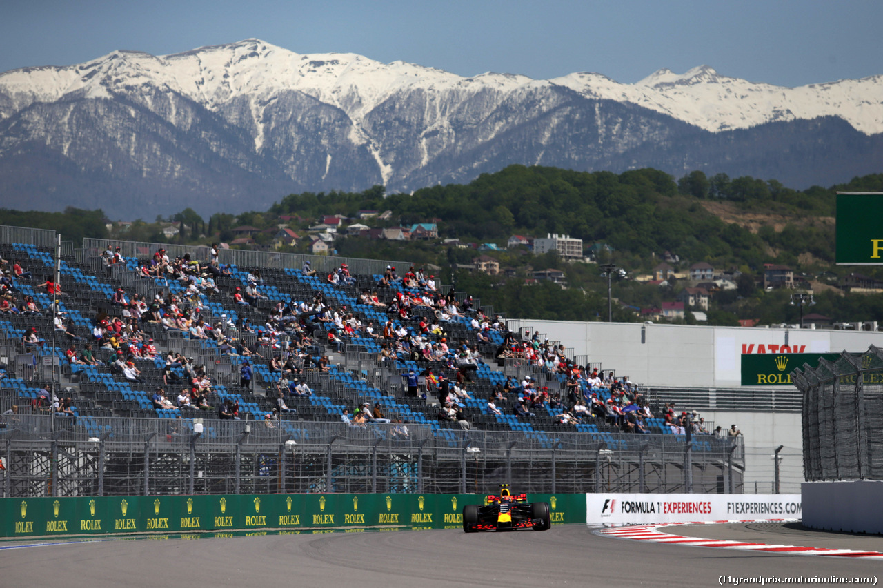 GP RUSSIA, 29.04.2017 - Prove Libere 3, Max Verstappen (NED) Red Bull Racing RB13