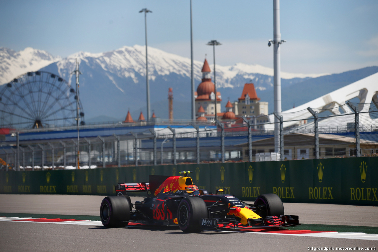 GP RUSSIA, 29.04.2017 - Prove Libere 3, Max Verstappen (NED) Red Bull Racing RB13