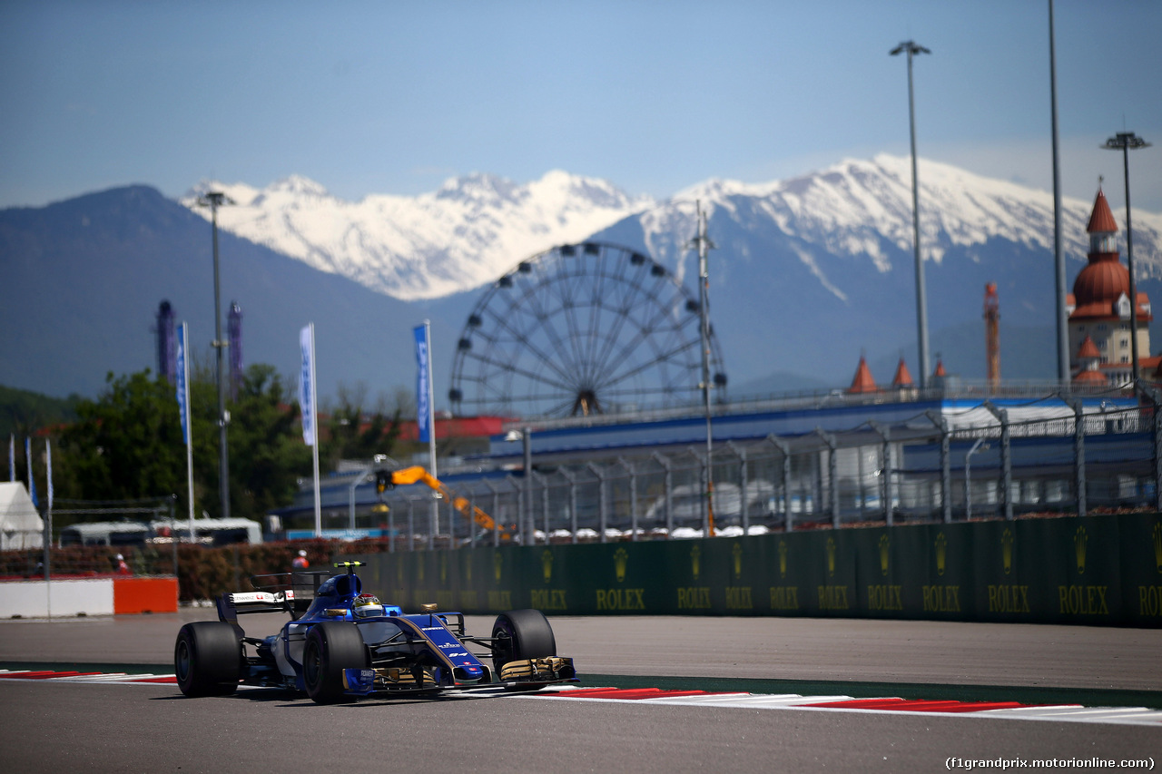 GP RUSSIA, 29.04.2017 - Prove Libere 3, Pascal Wehrlein (GER) Sauber C36