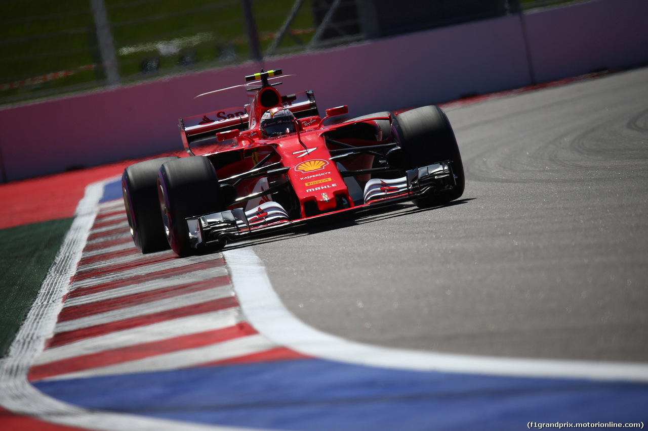 GP RUSSIA, 29.04.2017 - Prove Libere 3, Kimi Raikkonen (FIN) Ferrari SF70H