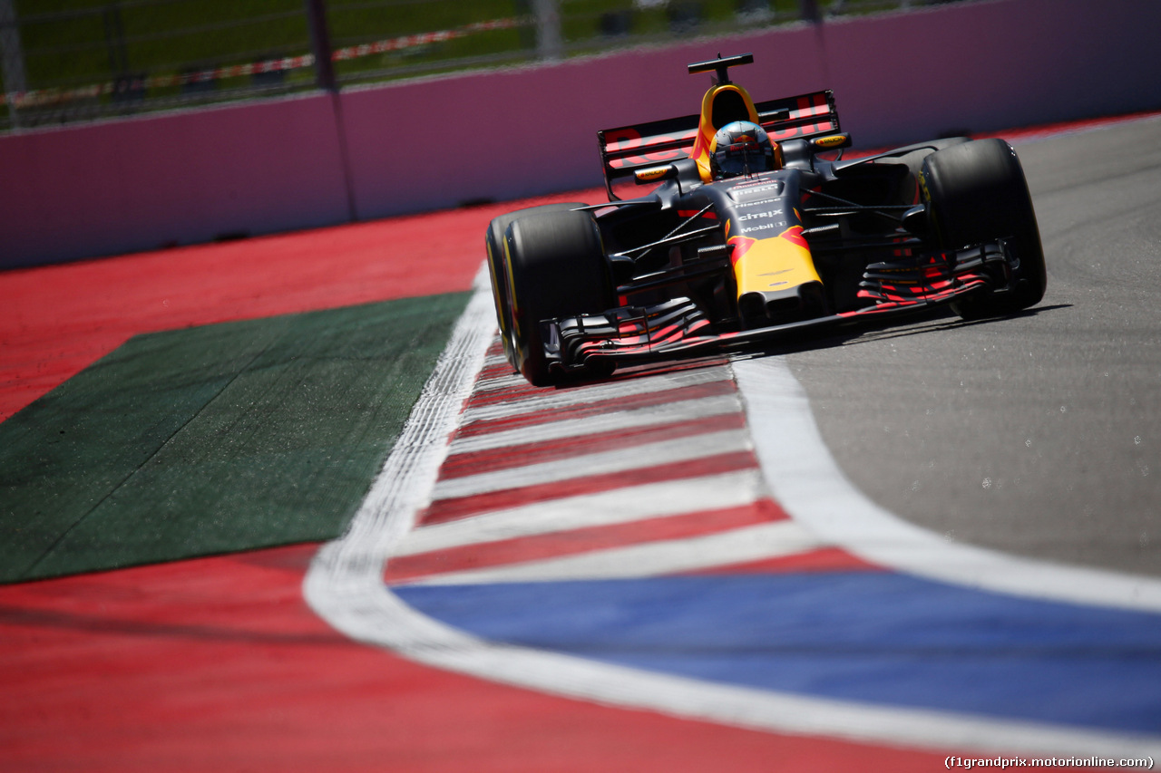 GP RUSSIA, 29.04.2017 - Prove Libere 3, Daniel Ricciardo (AUS) Red Bull Racing RB13