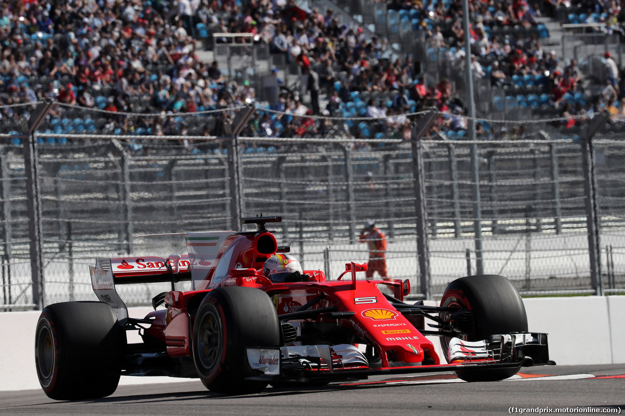 GP RUSSIA, 29.04.2017 - Qualifiche, Sebastian Vettel (GER) Ferrari SF70H