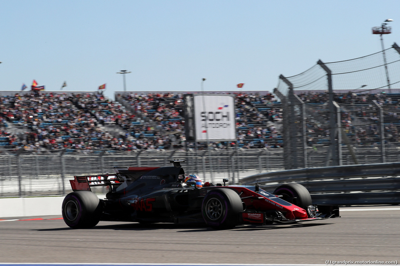 GP RUSSIA, 29.04.2017 - Qualifiche, Romain Grosjean (FRA) Haas F1 Team VF-17