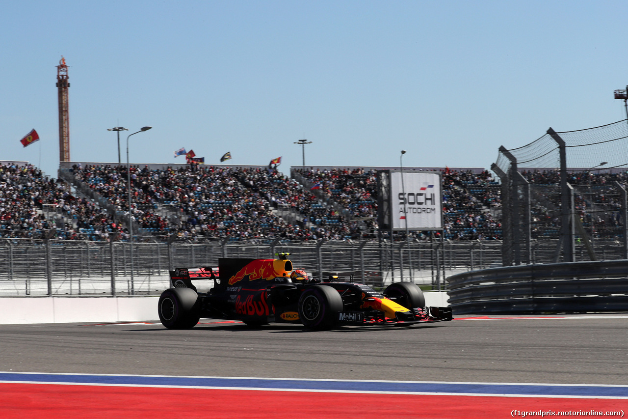 GP RUSSIA, 29.04.2017 - Qualifiche, Max Verstappen (NED) Red Bull Racing RB13