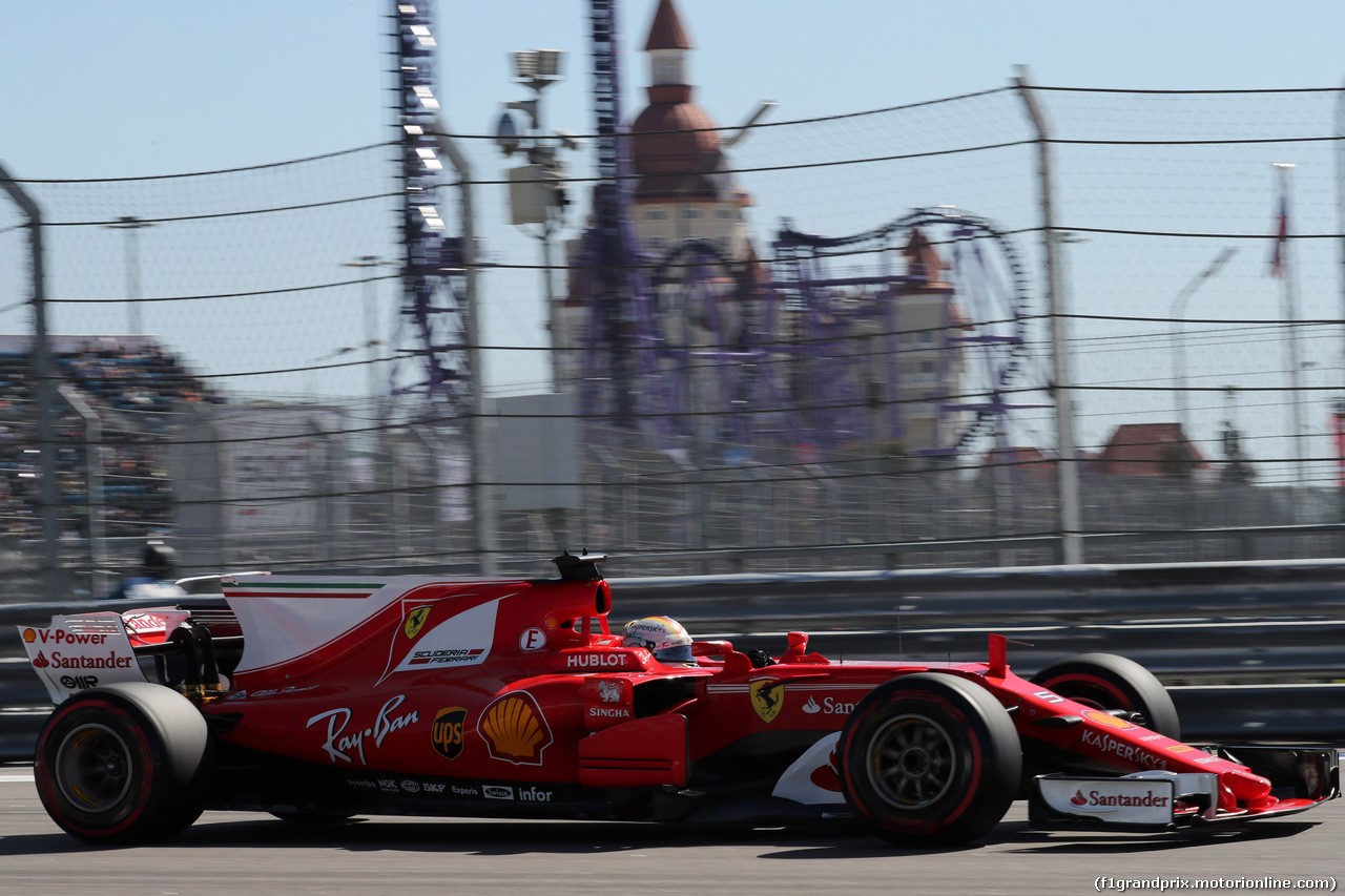 GP RUSSIA, 29.04.2017 - Qualifiche, Sebastian Vettel (GER) Ferrari SF70H