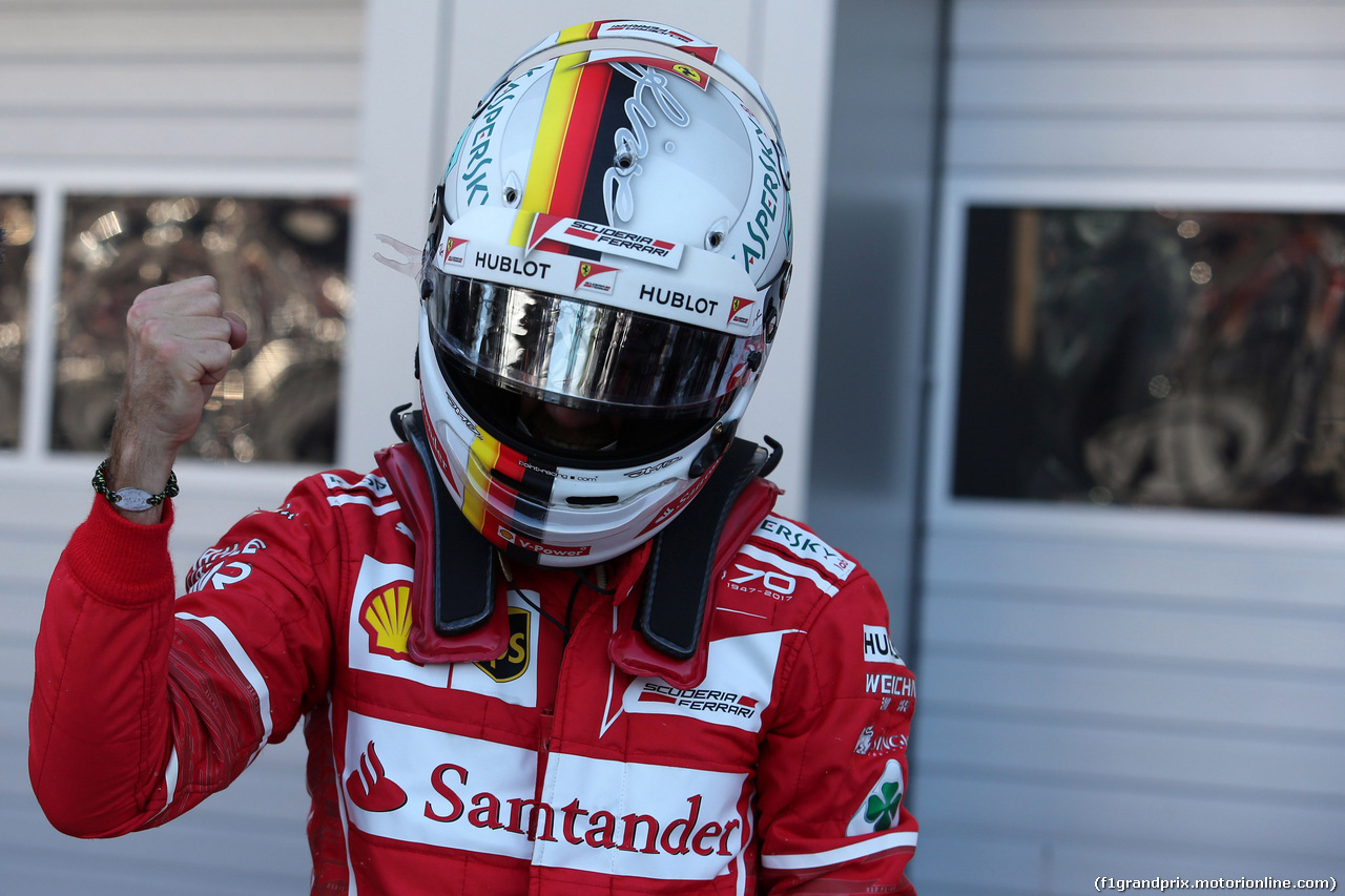GP RUSSIA, 29.04.2017 - Qualifiche, Sebastian Vettel (GER) Ferrari SF70H pole position