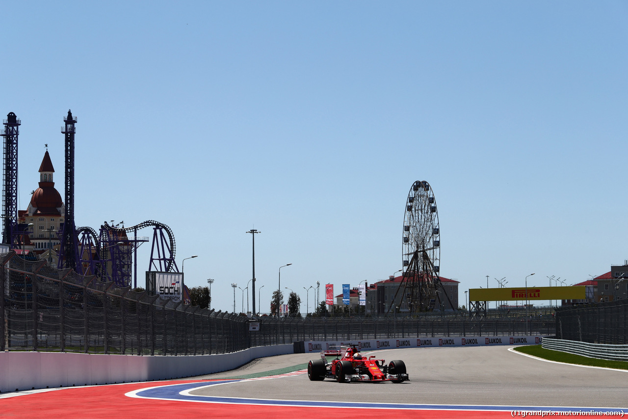 GP RUSSIA, 28.04.2017 - Prove Libere 1, Sebastian Vettel (GER) Ferrari SF70H