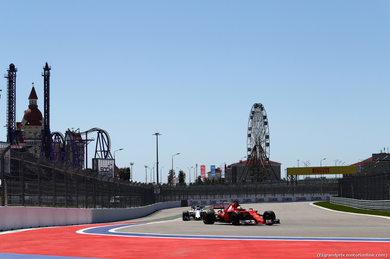 GP RUSSIA, 28.04.2017 - Prove Libere 1, Sebastian Vettel (GER) Ferrari SF70H