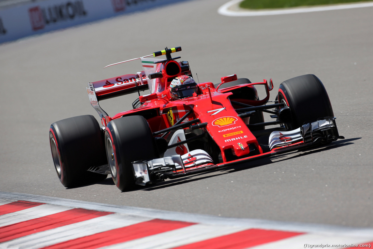 GP RUSSIA, 28.04.2017 - Prove Libere 1, Kimi Raikkonen (FIN) Ferrari SF70H
