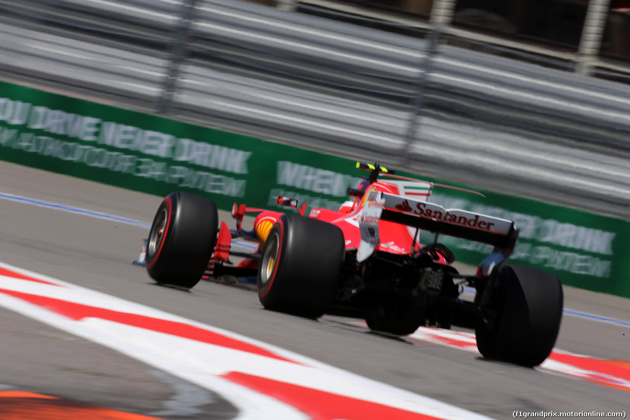 GP RUSSIA, 28.04.2017 - Prove Libere 1, Kimi Raikkonen (FIN) Ferrari SF70H